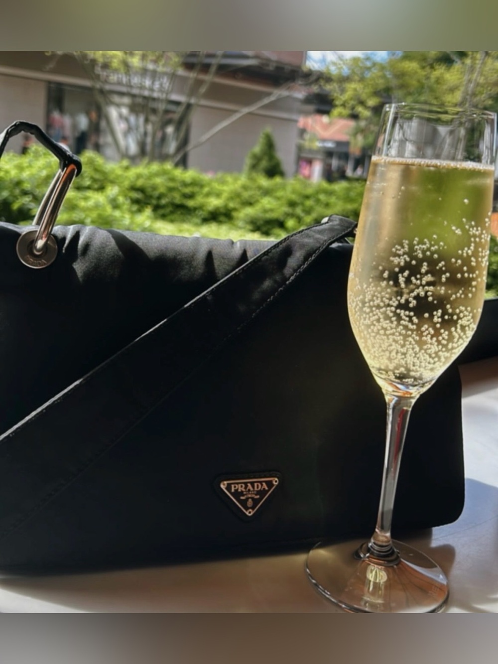 Prada Black Nylon Shoulder Bag